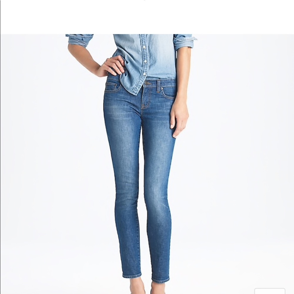 J.Crew ankle toothpick skinny jeans size 25